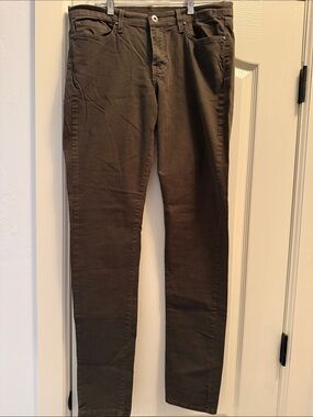 Angry Rabbit Women’s Skinny Pants in Dark Olive Green 31/13 NWOT